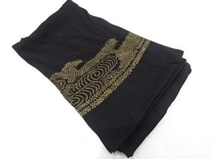 絞り　ヱ霞に観世水模様　男物兵児帯